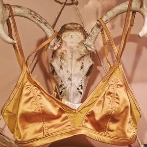Gold bralette
